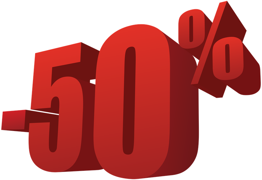 50% OFF SALE